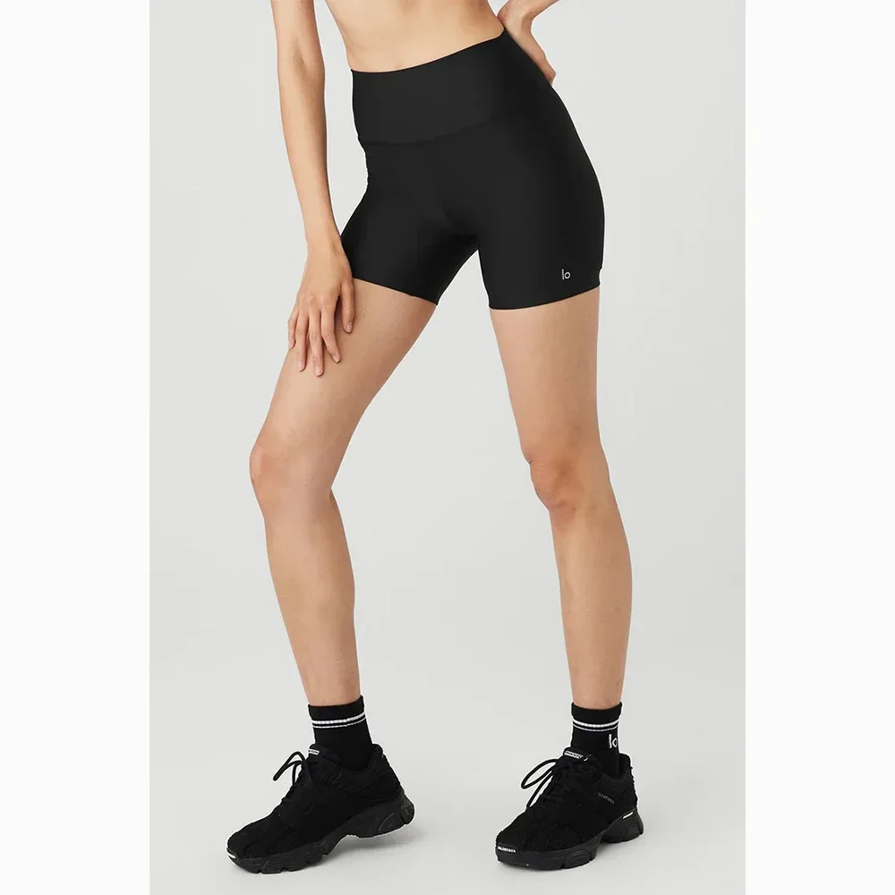AL Yoga Shorts Nude Feel High-waisted Hip Lift Tight Appear Thin Yoga Shorts Running Fitness Pants Gym Workout Shorts for Women