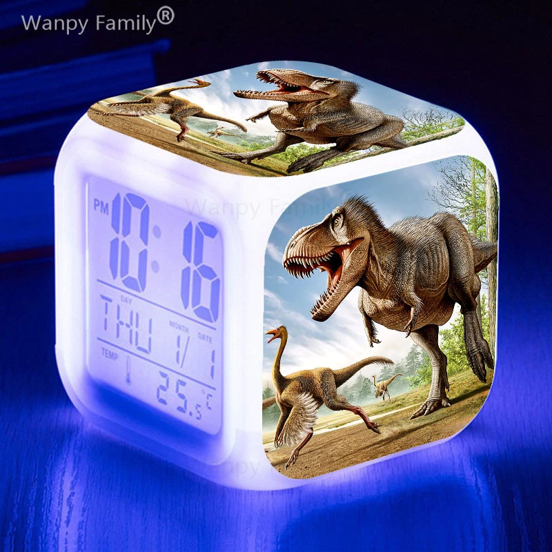 恐竜のアラームとledデジタル時計 多機能時計 7色 恐竜 子供 誕生日プレゼント Alarm Clock For Kids Alarm Clockclock For Kids Aliexpress