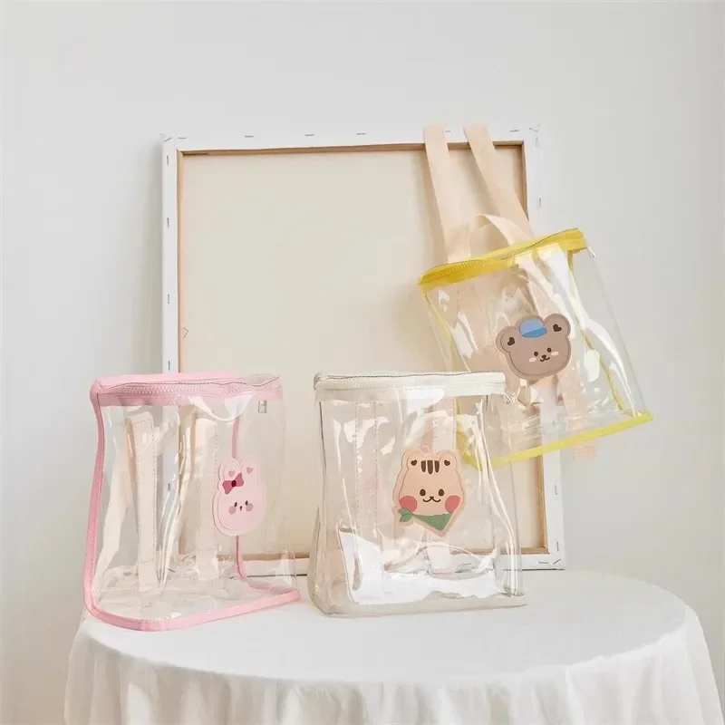 Toddler Backpack Mother Kids Bags for Girl School Bags Cute Pvc Transparent Bag for Boy Bolsas Para Niños Mochila Kids Backpack