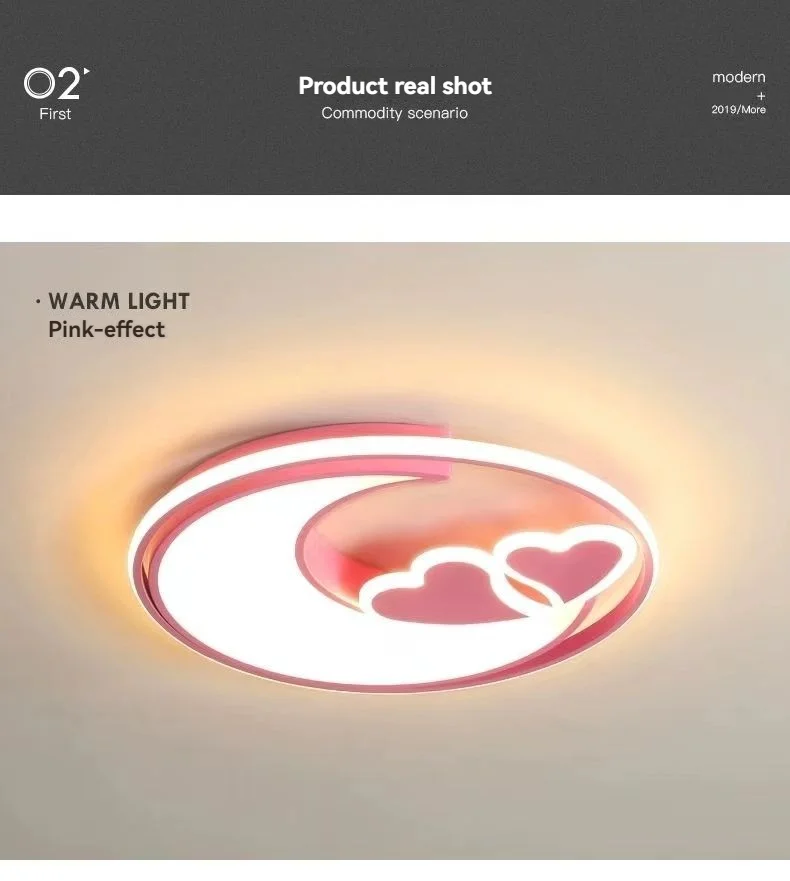 Dimmable Heart Shape Ceiling Light