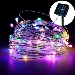 Enchanting LED Solar Fairy String Lights - Outdoor & Indoor Decorative Wire Garland - 32M 300LEDs (Multicolor)