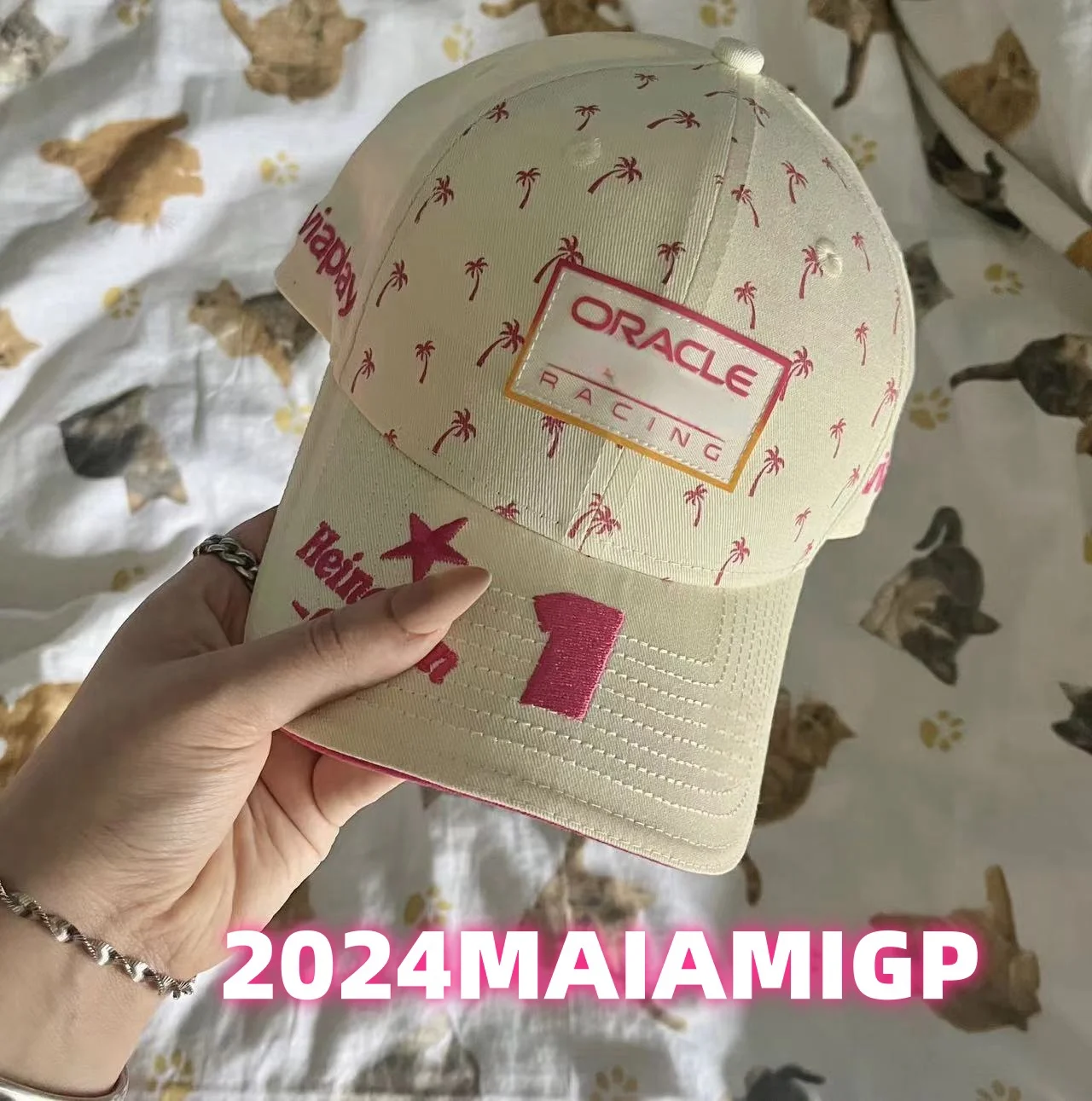 Gorra de beisbol F1 Checo Перес Майами GP 2024 gorra MaxVerstappen MiamiGP accesoriosSnapback de FOrmula 1 gorra de camionero Fan