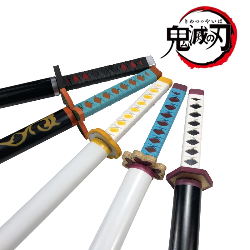 Anime Cosplay Kimetsu No Yaiba Originale Katana Arma Demon Slayer Spada Agatsuma Zenitsu Kyoujurou Tanjirou Spade 80Cm
