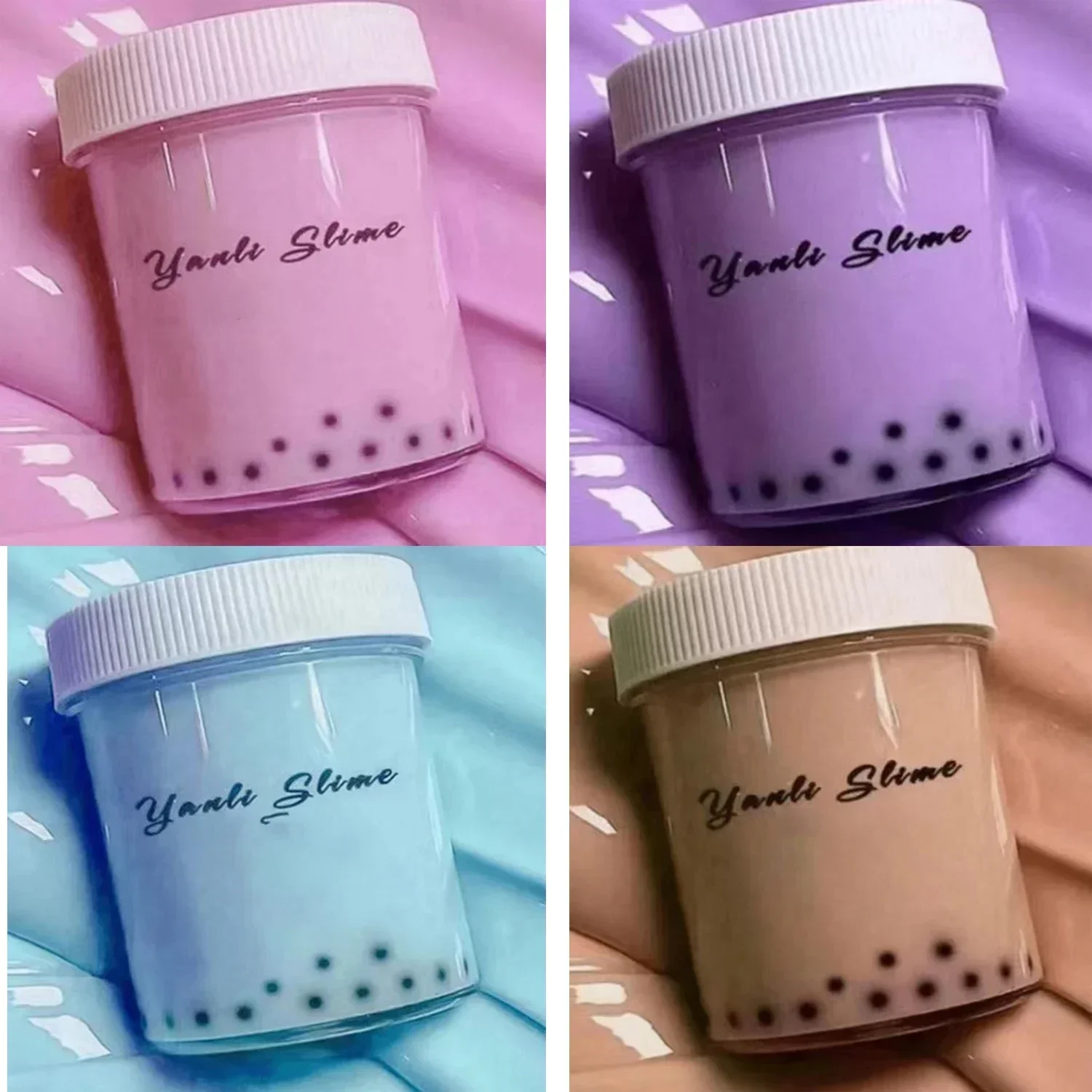 Slime Styrofoam Crystal Mud Plasticine Bubble Tea DIY Stress Relief Toy Children's Gift slime enfant slime kit,fluffy slime