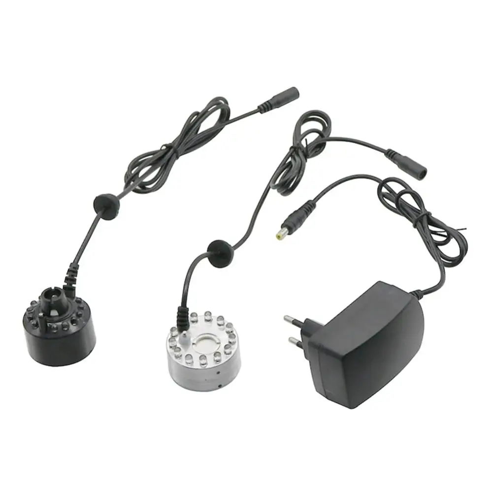 12 Led 16Mm Fogger Atomizzatore Colorato Nebulizzatore Maker Fontana D'Acqua Stagno Paesaggistica Umidificatore D'Aria