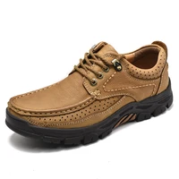 2023 Hot Sale High Quality Handmade Leather Casual Men Soft Shoes Design Sneakers Man Comfortable Leather Shoes 1