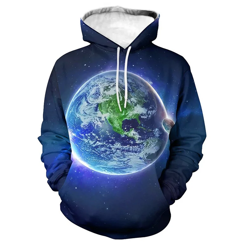 thumbnail image 1 of Sudadera con capucha para hombre, diseño de universo espacial, cielo estrellado, galaxia, vía láctea, moda urbana, sudaderas con capucha de gran tamaño para hombre, 1 of 5