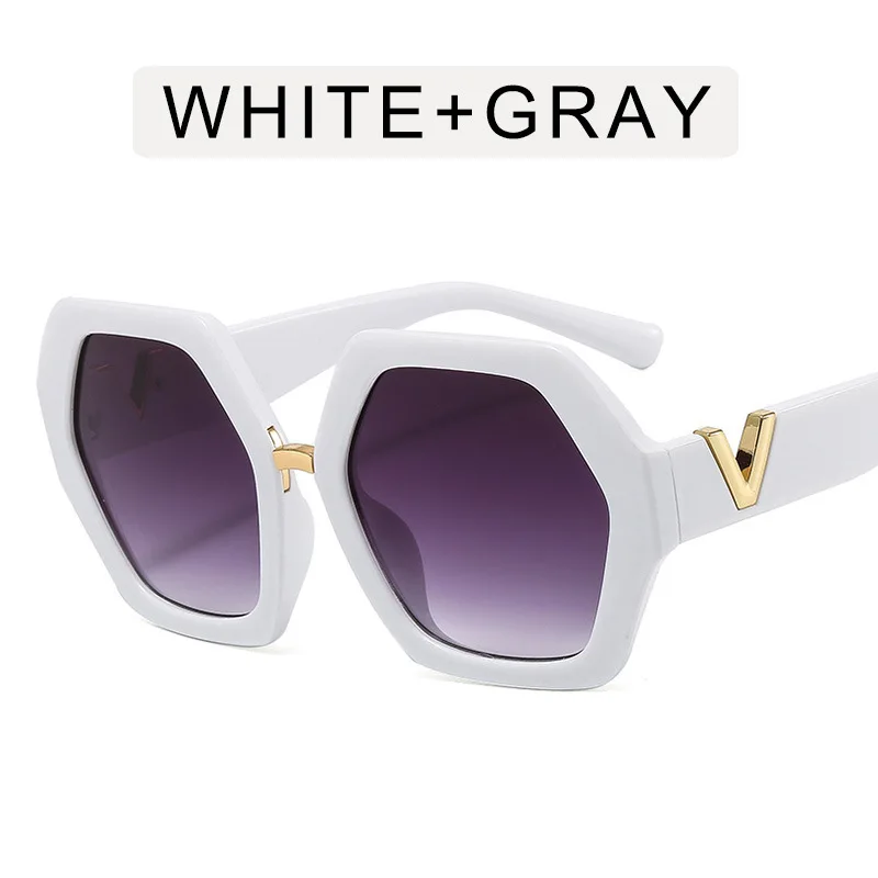 Fashion Big Frame Hexagon Sunglasses Women 2023 Designer Oversized Eyewear Men Square Sun Glasses Sunnies Female Gafas De Sol