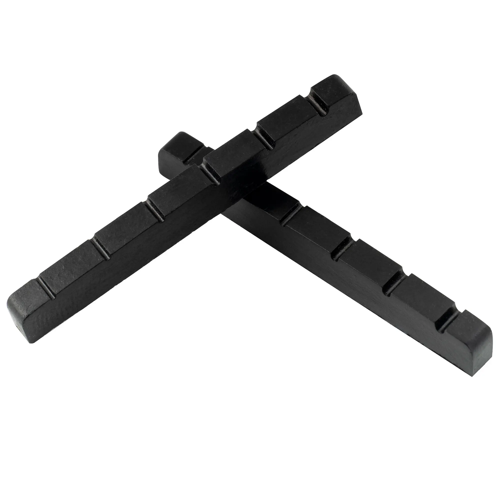 뮤직릴리 프로 우레아 레진 플라스틱 슬롯형 42mm ST 스타일 텔레 일렉트릭 기타 너트 플랫 바텀 (6현 ST 텔레용) (2개 세트)