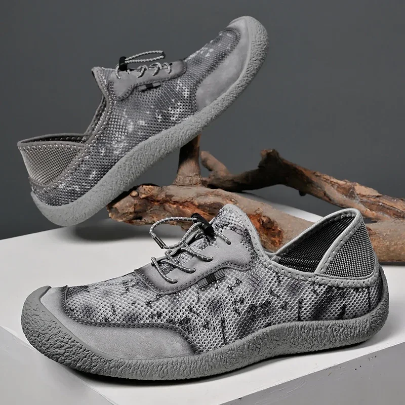 Men's Outdoor River Tracing Shoes with Wide Toe Men's Hiking Shoes Minimalist Barefoot Design and Non Slip Zero Drop Rubber Sole 4