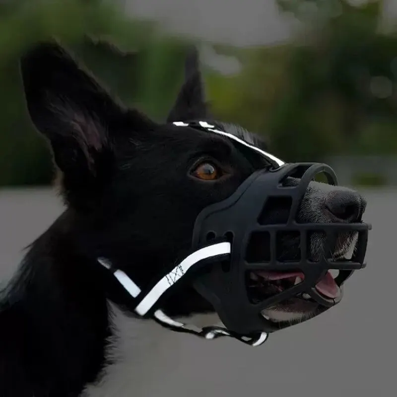 Dog Muzzle 1PC Breathable Guard Against Biting Barking Medium Large Dog Anti-barking For Pets