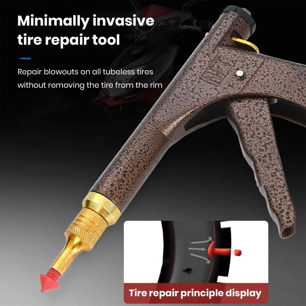 Minimally Invasive Tire Repair Tools Set Repair Kit With RapidPlug 2.0 Mushroom Plugs For Cars Solution For Tubeless Tires