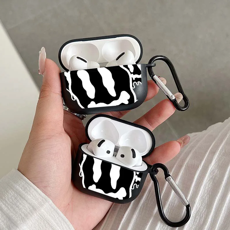 White Skull Case for AirPods and AirPods Pro