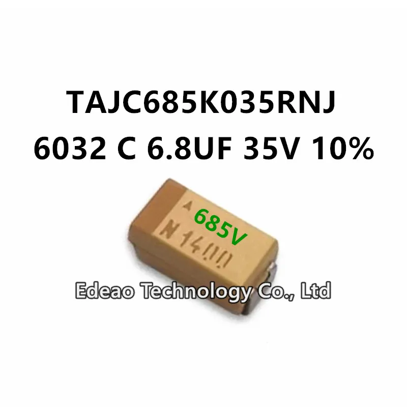 

Новинка, конденсатор танталового типа C 6032/2312 C 6,8 UF 35V ± 10%, маркировка: 685V TAJC685K035RNJ SMD, 10 шт./партия