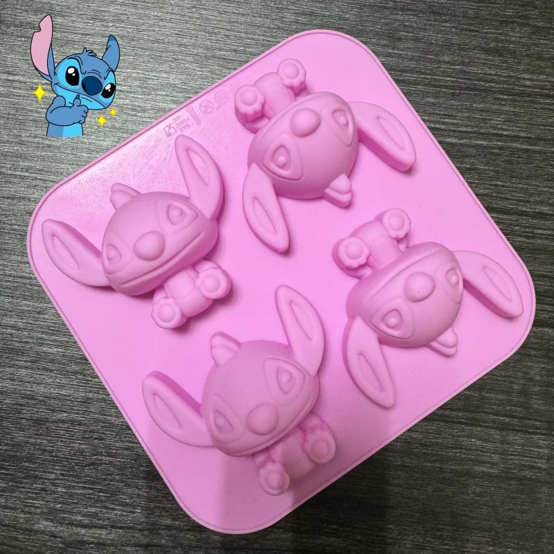 Moule Silicone Stitch Rose pour Pâtisserie et Glace - 4 Cavités