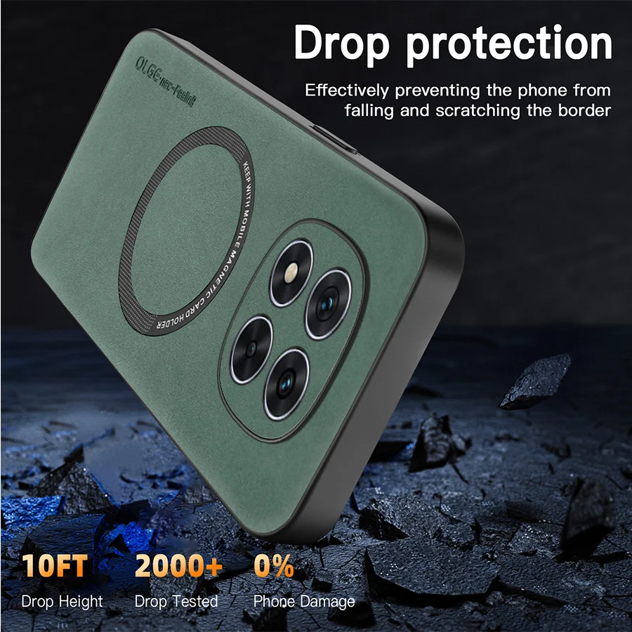 Magnetic Retro Soft PU Leather Phone Case
