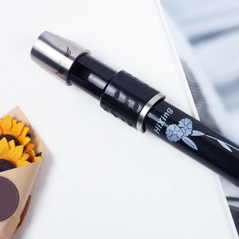 Y98A-6 Holes Irish Tin Penny Whistle With Case Key Of C D Flute Whistle Instrument Woodwind For Music Lover