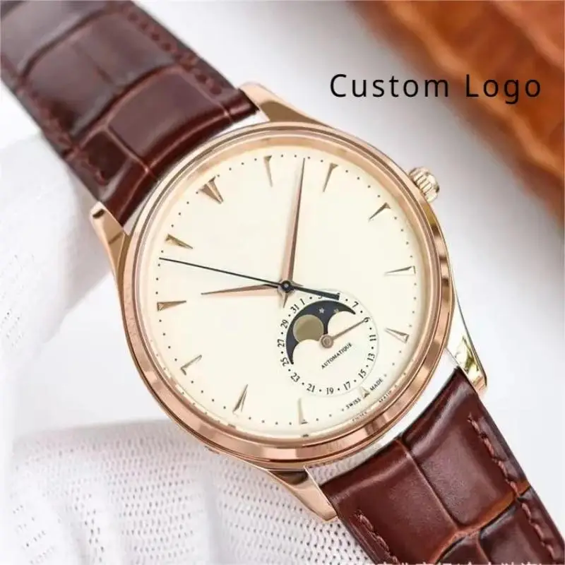 

High quality men's automatic movement mechanical watch Moon phase High-end business fashion classic men's watch custom trademark