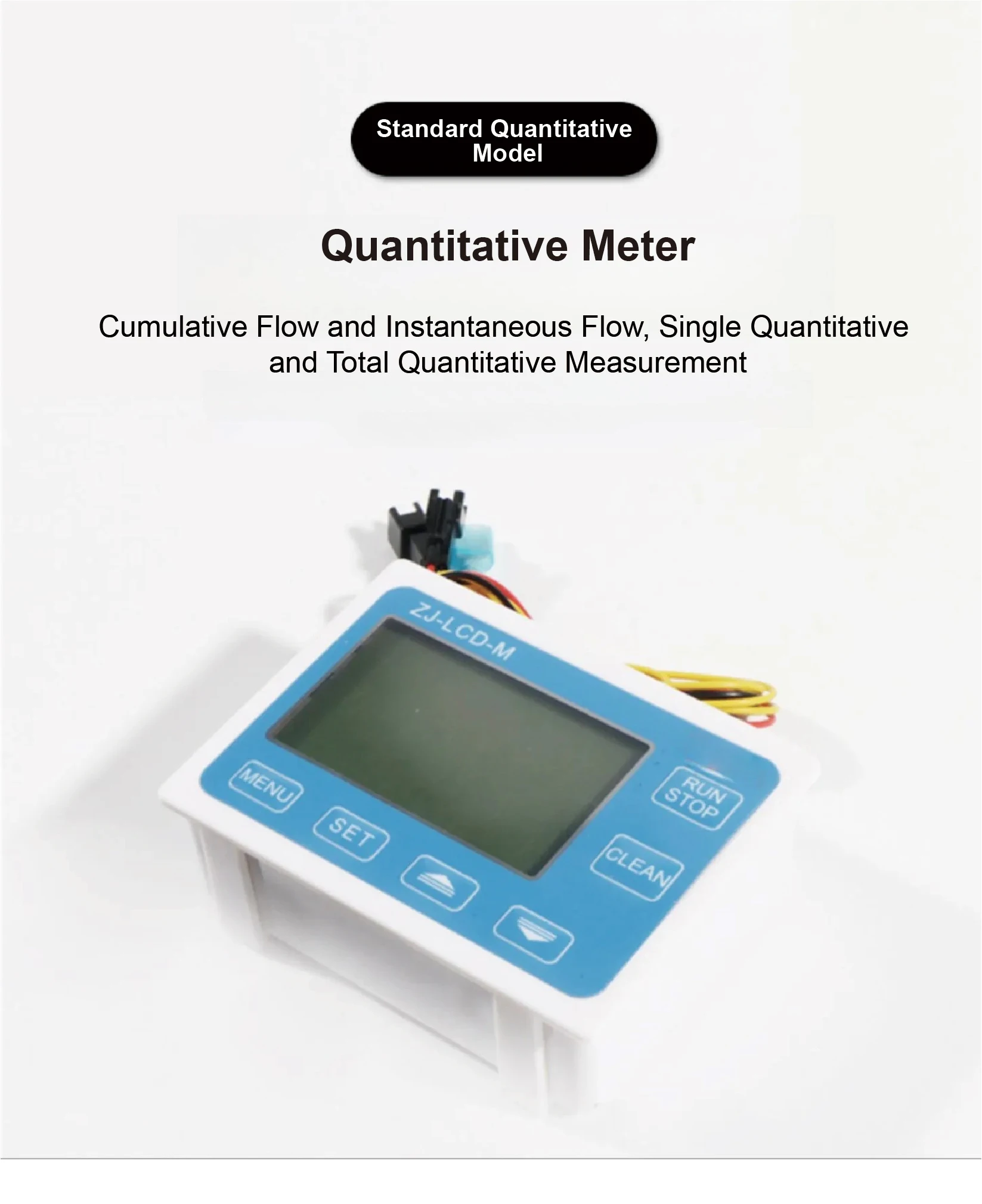 ZJ-LCD-M G1/2 digital flow control meter 0.1-9999L/gal S201 flow meter 1-30L/min
