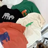 Summer Boys T-shirts Animal Pattern Baby Boys Short Sleeve Tops Kids Tees Loose Fashion Trendy Childrens O-neck T-shirt 3