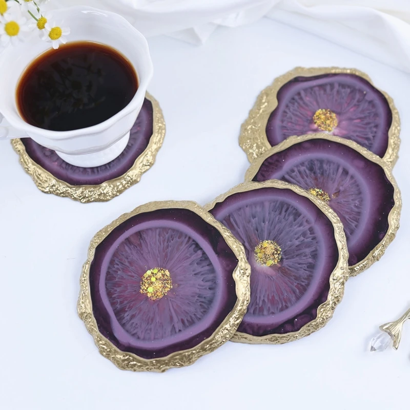 

MXME Resin Tray Mold Silicone Molds Geode Molds for Home Decor
