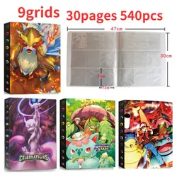 Pokemon Cards Album Book 240pcs Display Binder Charizard Pikachu Anime  Pokémon Toys Collection Pack Booklet Folder