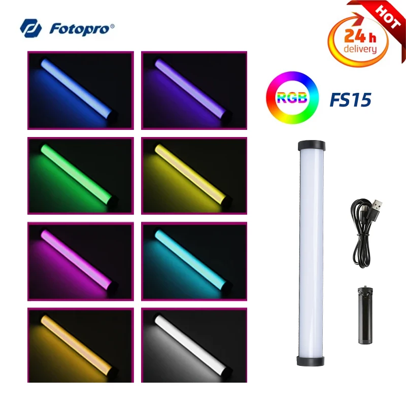 

Фотография FS15, RGB-лампа с встроенным аккумулятором и магнитом, с винтом 1/4 дюйма