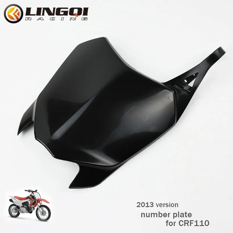 Motorcycle CRF110 Front Number Plate PP Plastic Fender Mudguard Cover For CRF 110 2013 Dirt Pit Bike Accessories