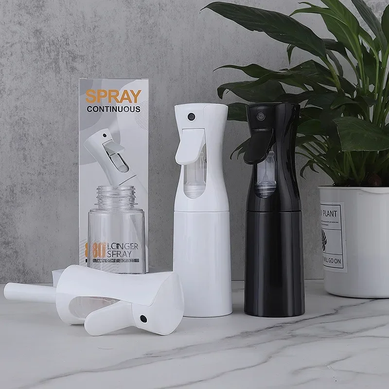 200ml Beauty Salon Continuous Spray Bottles Hairdressing Pressure Sprinkling Bottle Barbershop Hairstyling Atomizer Container