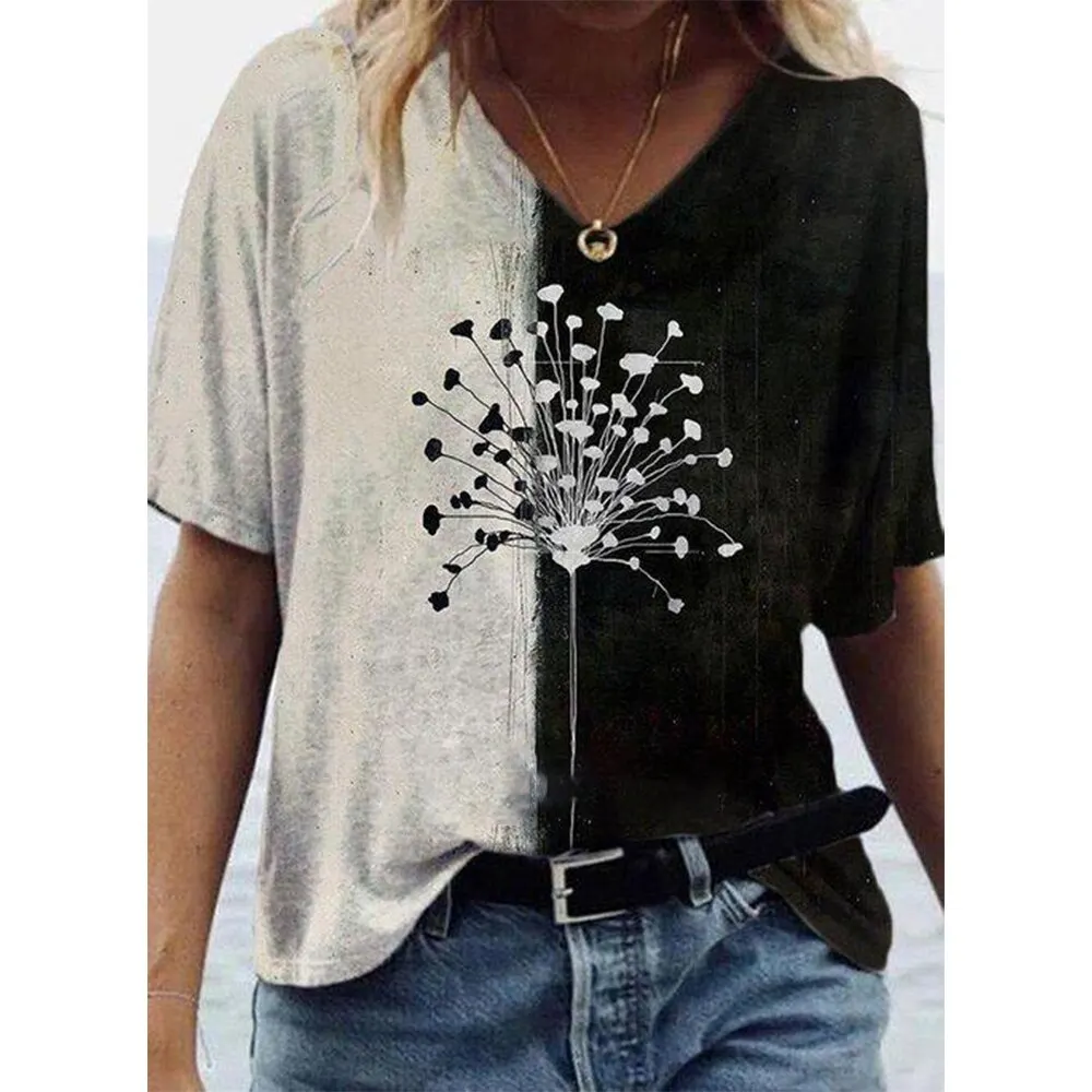 

Women's T-shirt Abstract Art Face Print Girls Clothing 3D Oversized Classic Short Sleeve Tops Female Fashion Casual Streetwear