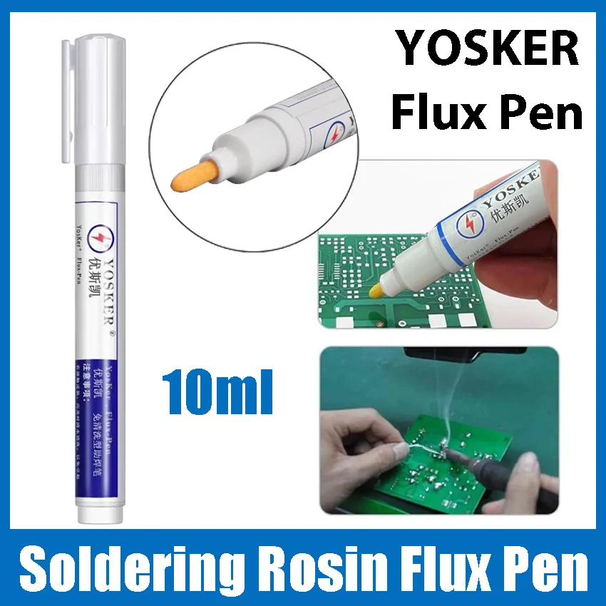 Solda Rosin Flux Pen Baixo Teor de Sólidos Não Limpo para Painel de Células Solares Não Limpo Kester Faça Você Mesmo 10ml