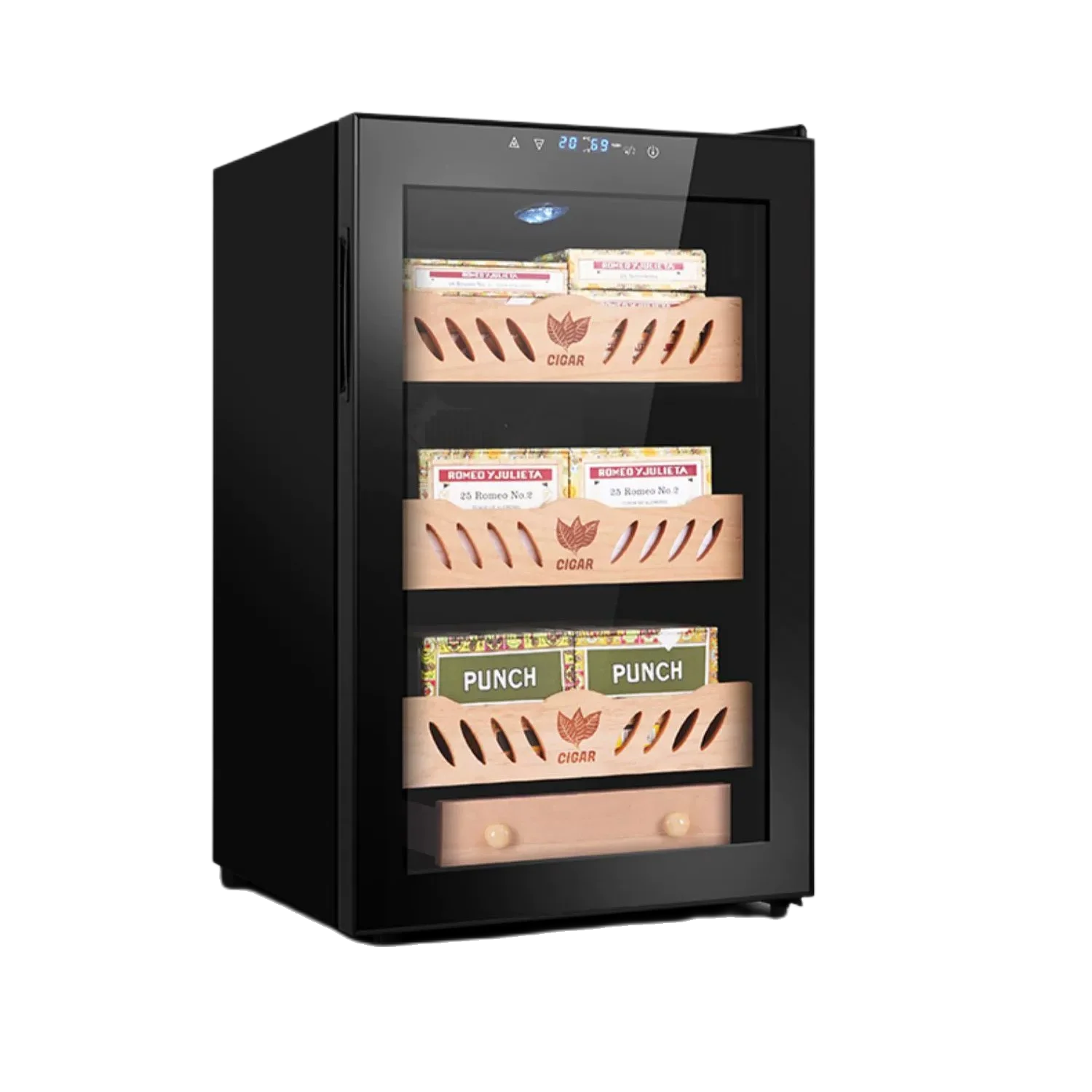SpanishCedarWoodCigarHumidorElectricCoolerRefrigeratorCigar