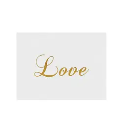 Elegant Gold Stamped Thank You Greeting Cards - Set of 50, 6x8cm White with Simple Design (6)