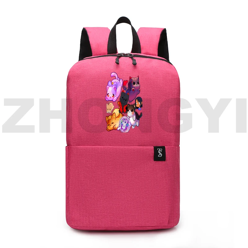 

New Anime Aphmau Backpacks for School Teenagers Girls Zipper Bookbag Student Mochilas Para Mujer Cartoon As A Cat Backpack Women