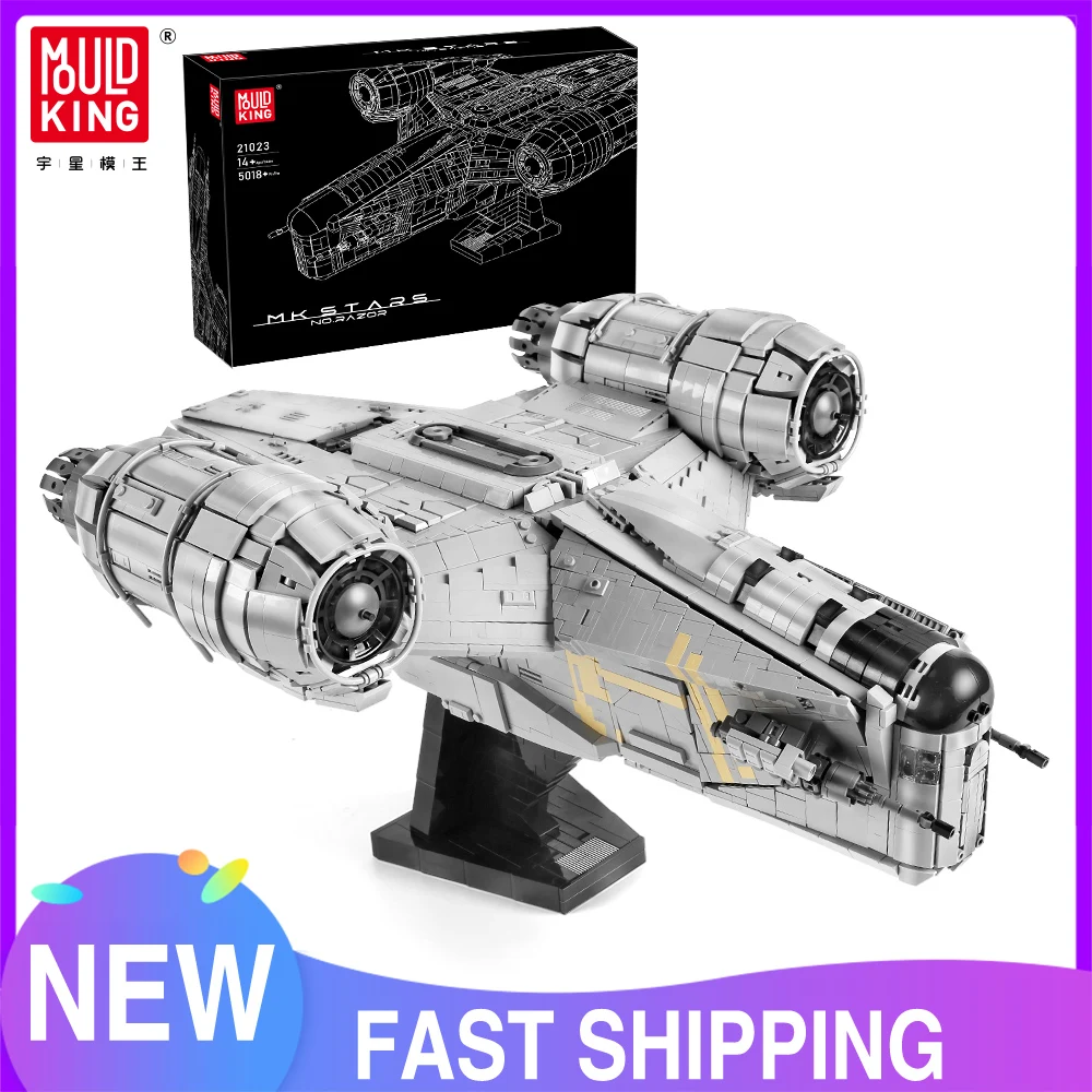 Mold King 21023 Star Plan Toys The Razor Crest Ucs Star Destroyer Model Assembly Building Blocks Mattoni Regali Di Natale Per Bambini