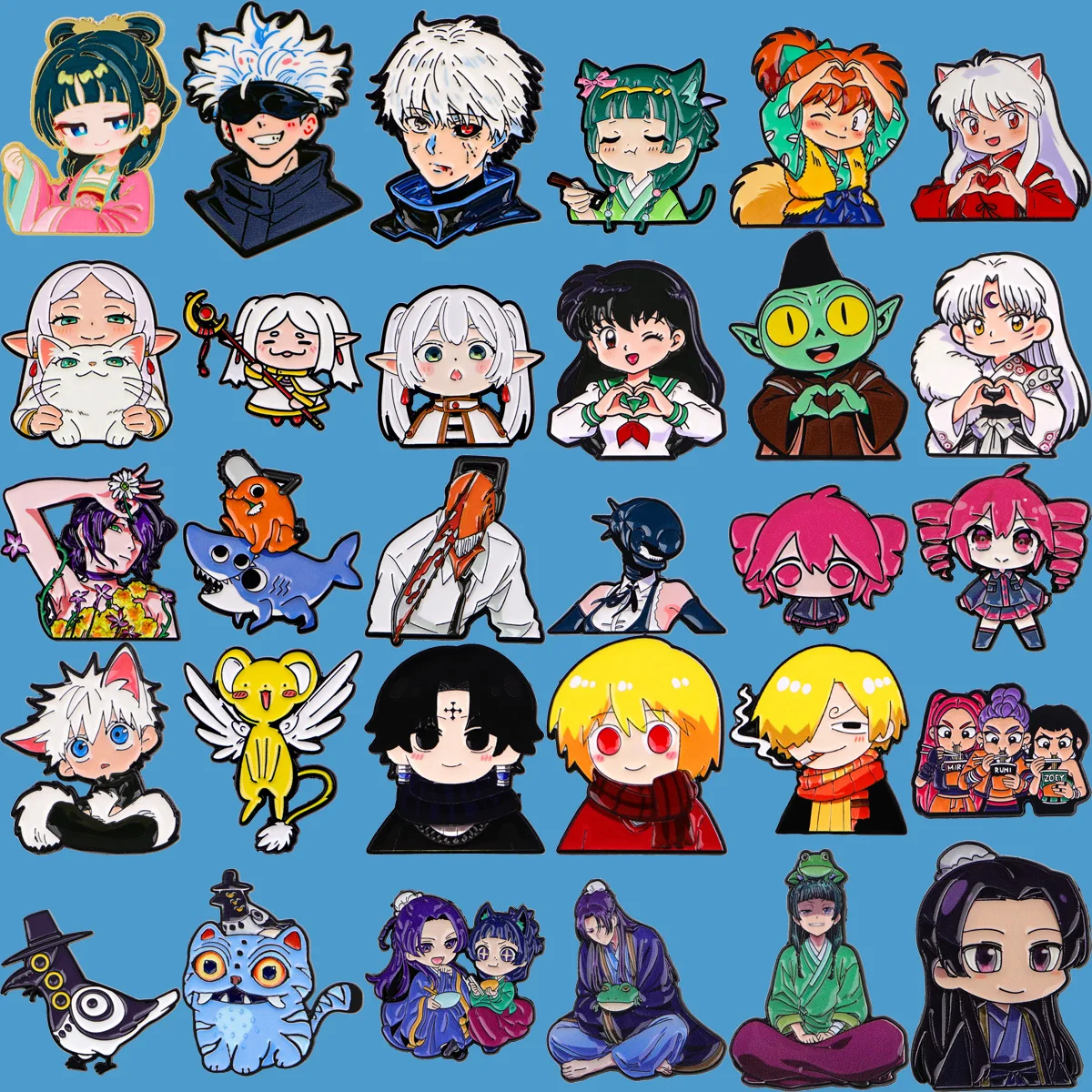 Cosplay Cool Anime Sakura Enamel Pin Lapel Pins for Backpacks Teto Badges Demon Group Brooch for Clothes Gifts for Friends