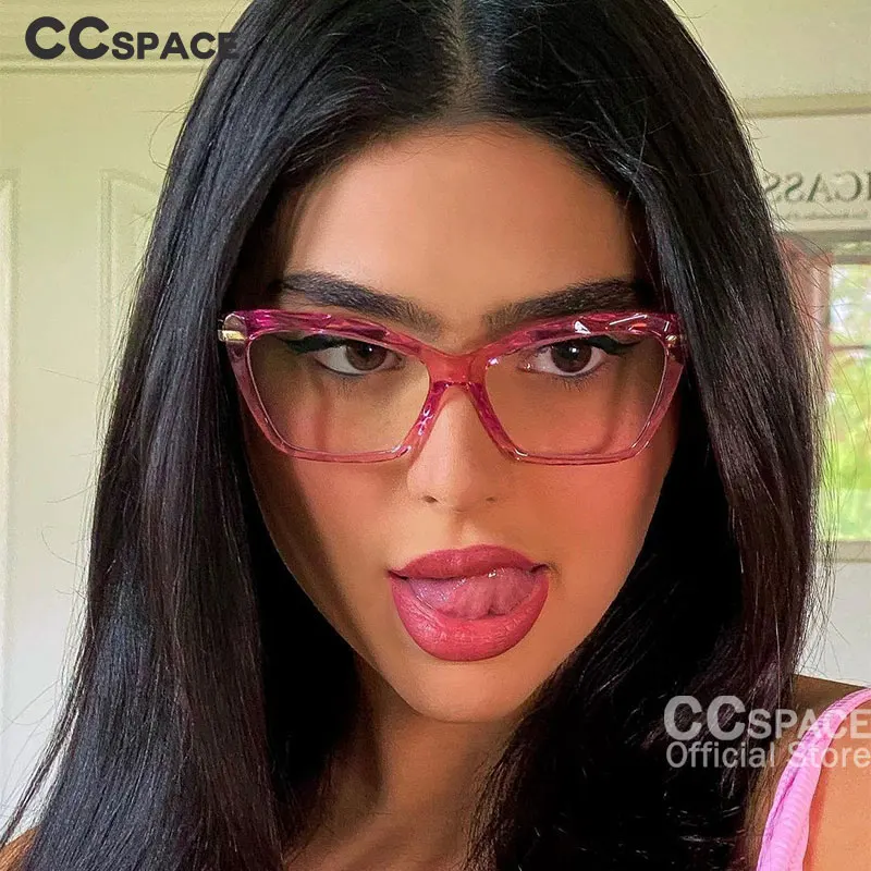 45591 Fashion Square Glasses Frames Women Optical Computer Glasses