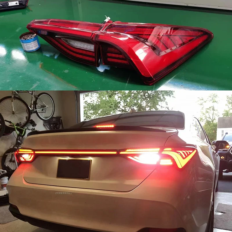 

Car taillight fit for Toyota Avalon 2018-2022 tail lights red color LED steering reversing lamp rear taillight