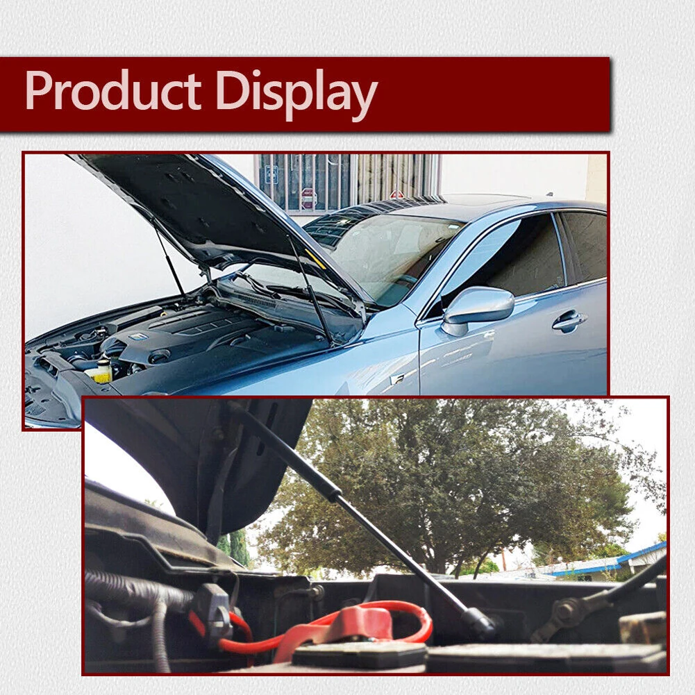 Front Bonnet Hood Gas Spring Strut Front Engine Hood Damper Shocks Gas Spring Lifters Supports for Dodge Ram 4500 5500 2008-2010