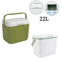 Réfrigérateur de voiture portable 22L, petit congélateur, compresseur, glacière, réchauffeur, boîte d'isolation pour usage domestique, véhicule, camion 4