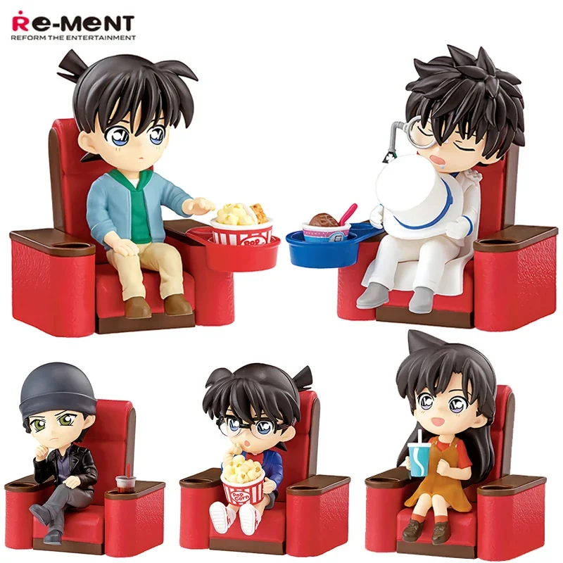 Modello In Scala Genuina Detective Conan Movie Theater Scene Conan Edogawa Rachel Moore Jimmy Kudo Action Figure Toys