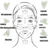 Natural Jade Guasha Scraper Face Massage Skincare Skin Scraping Gua Sha Scraper Face Beauty Body Slim anti Wrinkles Massager 3