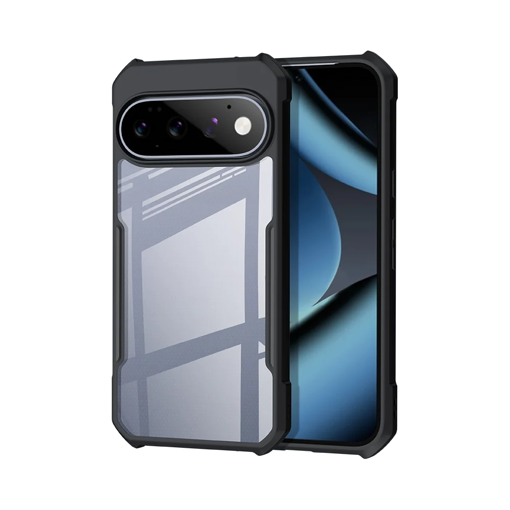 XUNDD Magnetic Kickstand Clear Shockproof Phone Case with Airbag Protection