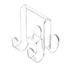 Shower Door Hook Acrylic Bathroom Hanger Convenient Storage Solution for Bathrobes and Towel Clothing Hangings Rack 1