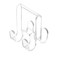 Shower Door Hook Acrylic Bathroom Hanger Convenient Storage Solution for Bathrobes and Towel Clothing Hangings Rack 1