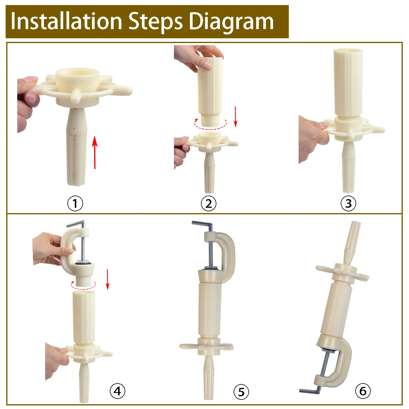 클램프형 베이스가 있는 조절 가능한 가발 스탠드, 미용 연습용 가벼운 휴대용 ..