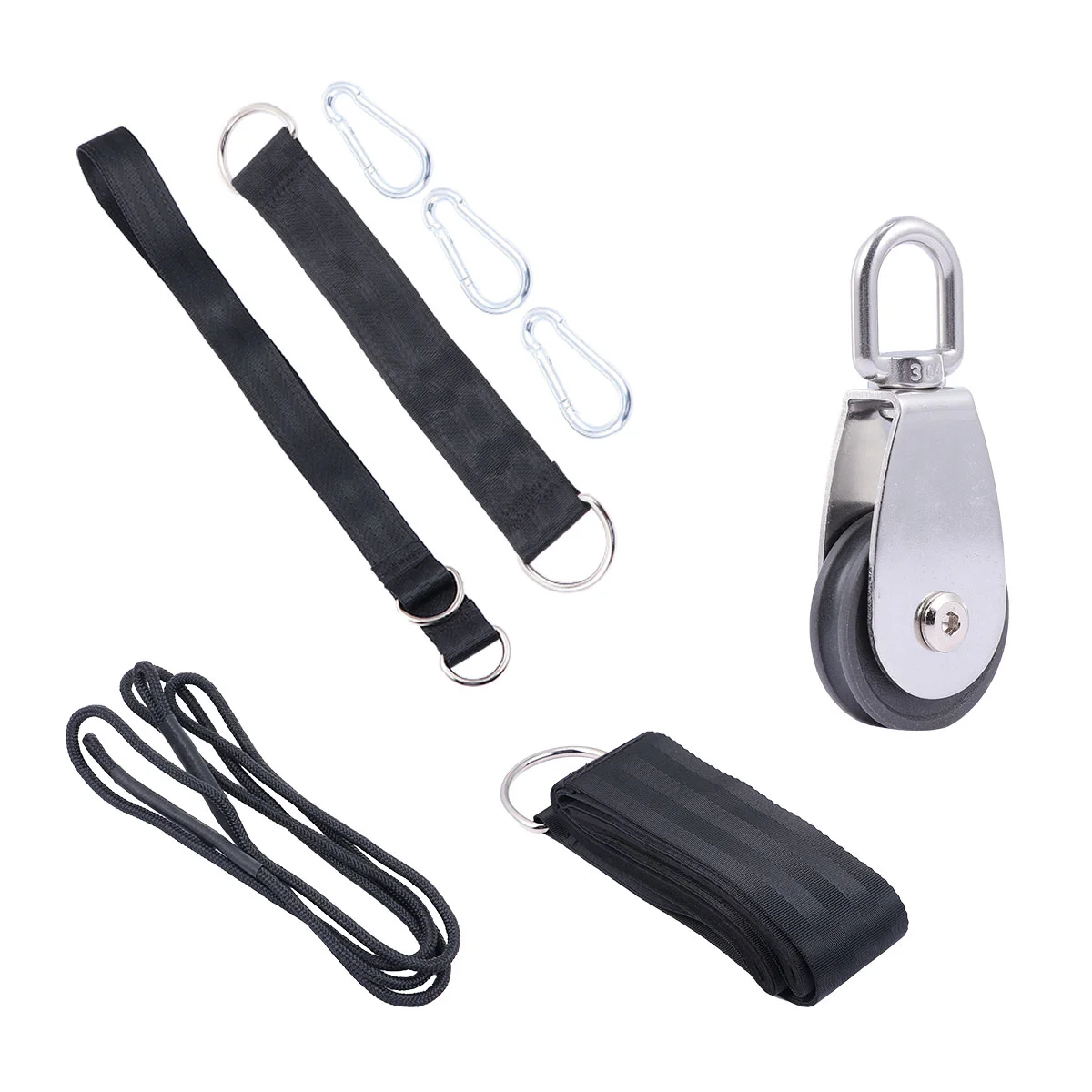 

Fitness Kit Gym Equipment Tricep Rope Portable Forearm Wrist Trainer Metal Ropes