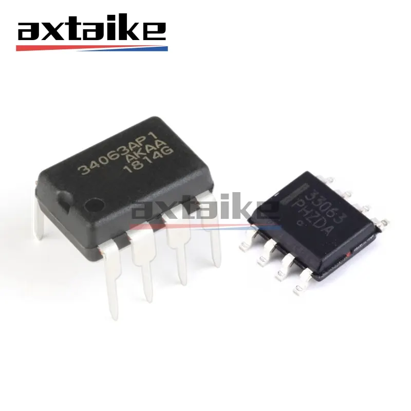 

10PCS MC34063 MC34063ADR2G MC33063ADR2G 34063 33063 SOP8 34063AP1 MC34063AP1G DIP SMD Step-Up Down Inverting SwitchingRegulators