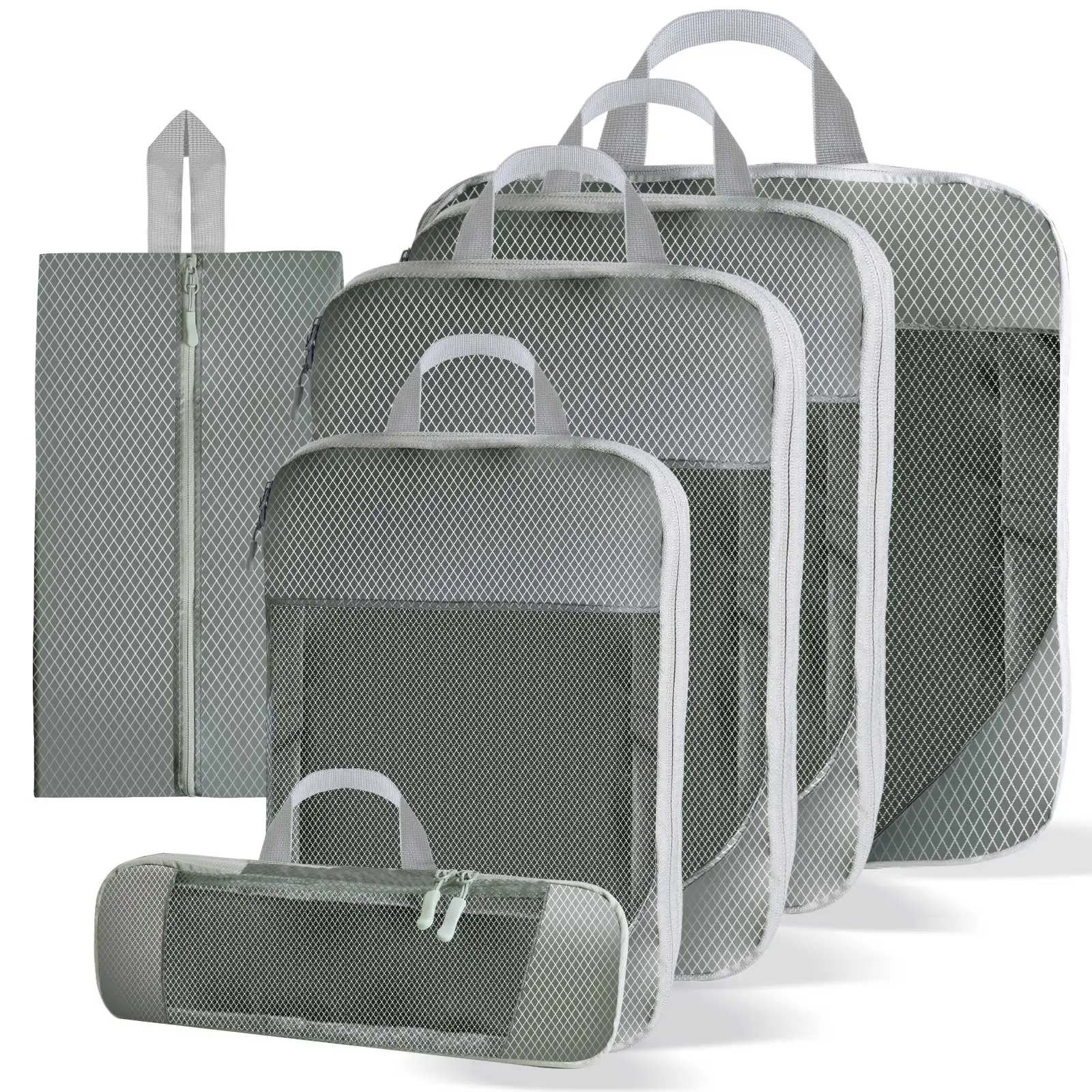 ตัวเลือกสินค้า ชุดจัดระเบียบกระเป๋าเดินทาง 8 ชิ้น จัดเก็บเสื้อผ้า รองเท้า ได้เป็นระเบียบ