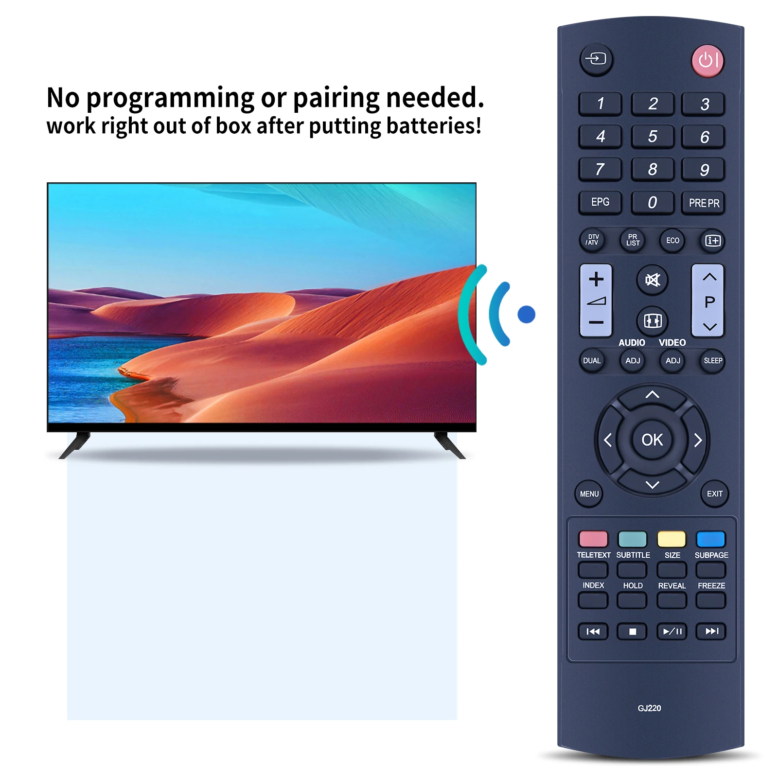 GB028WJSA VINABTY Nuovo telecomando infrarosso per Sharp LC-32LX630E LC-40LX630 LC-46LE540E LC-40LE540E LC32LX630E LE541E LE542E